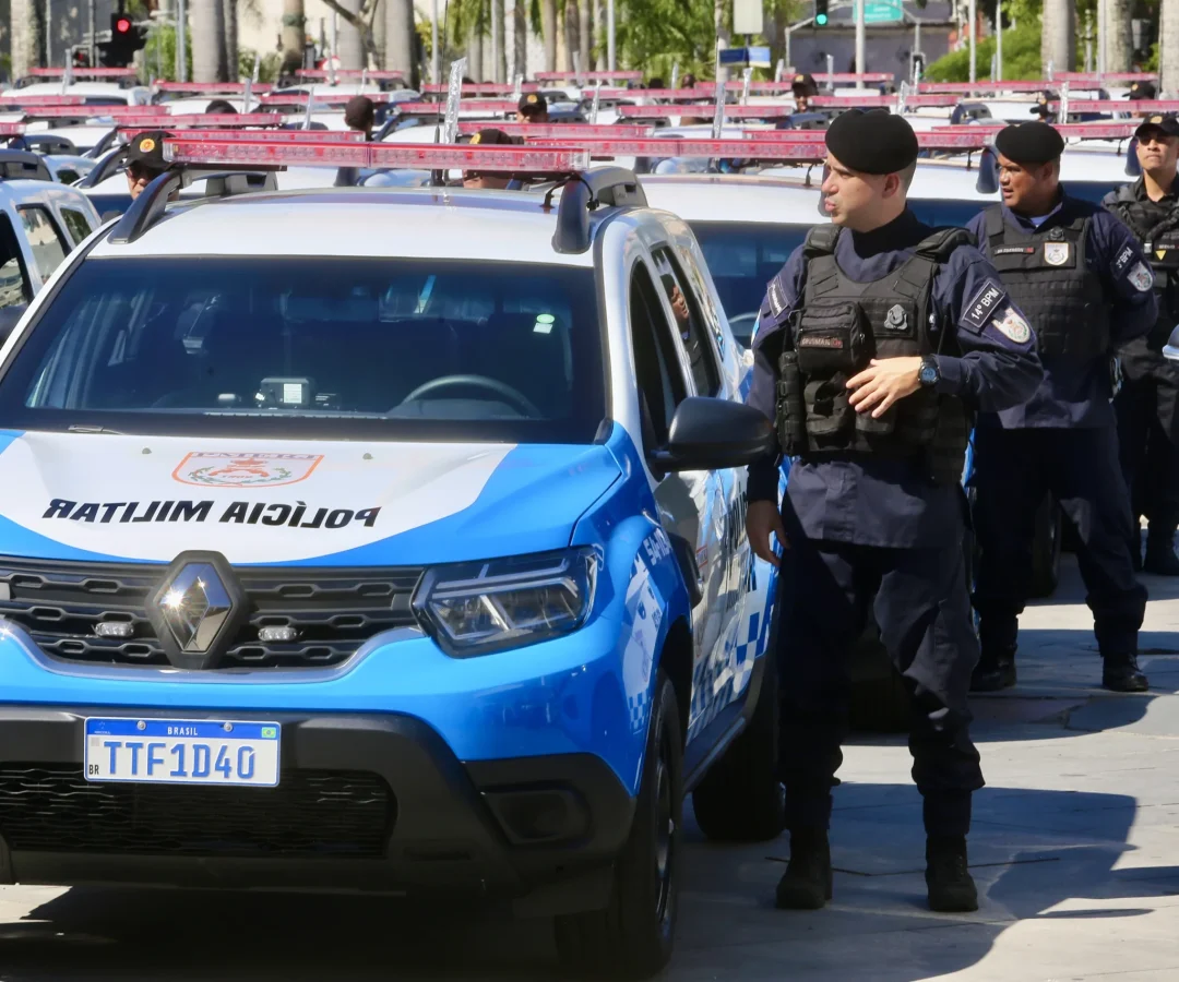 Reforço na segurança: Polícia Militar recebe 214 novas viaturas